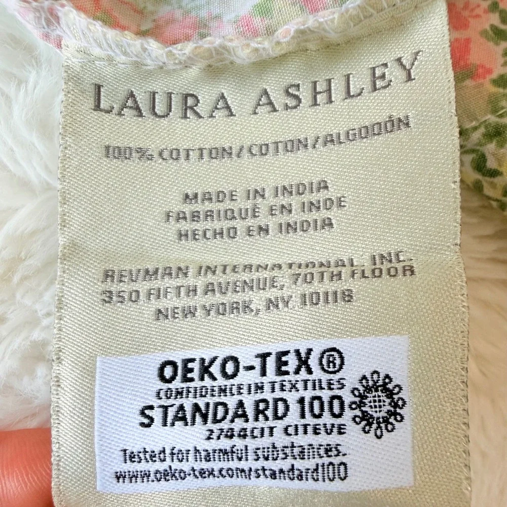 Laura Ashley Pink Ditsy Floral Cotton Pillowcase Set of 2 Cottagecore 19.5x27